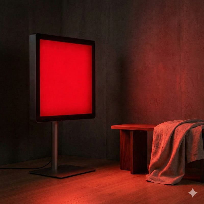 Red light therapy panel for skin rejuvenation