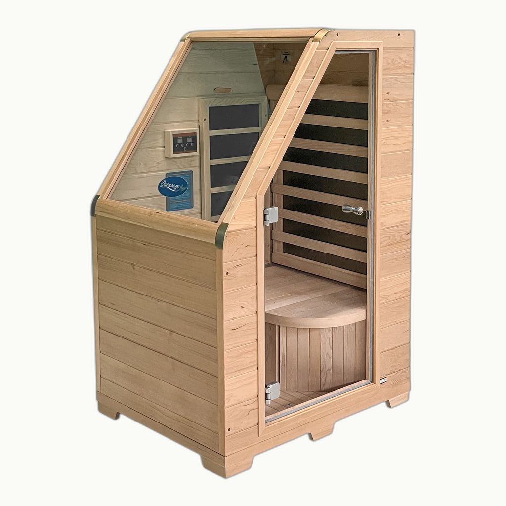 Clean studio hero - PlayMakar | Canadian Hemlock | 1-Person Infrared Sauna