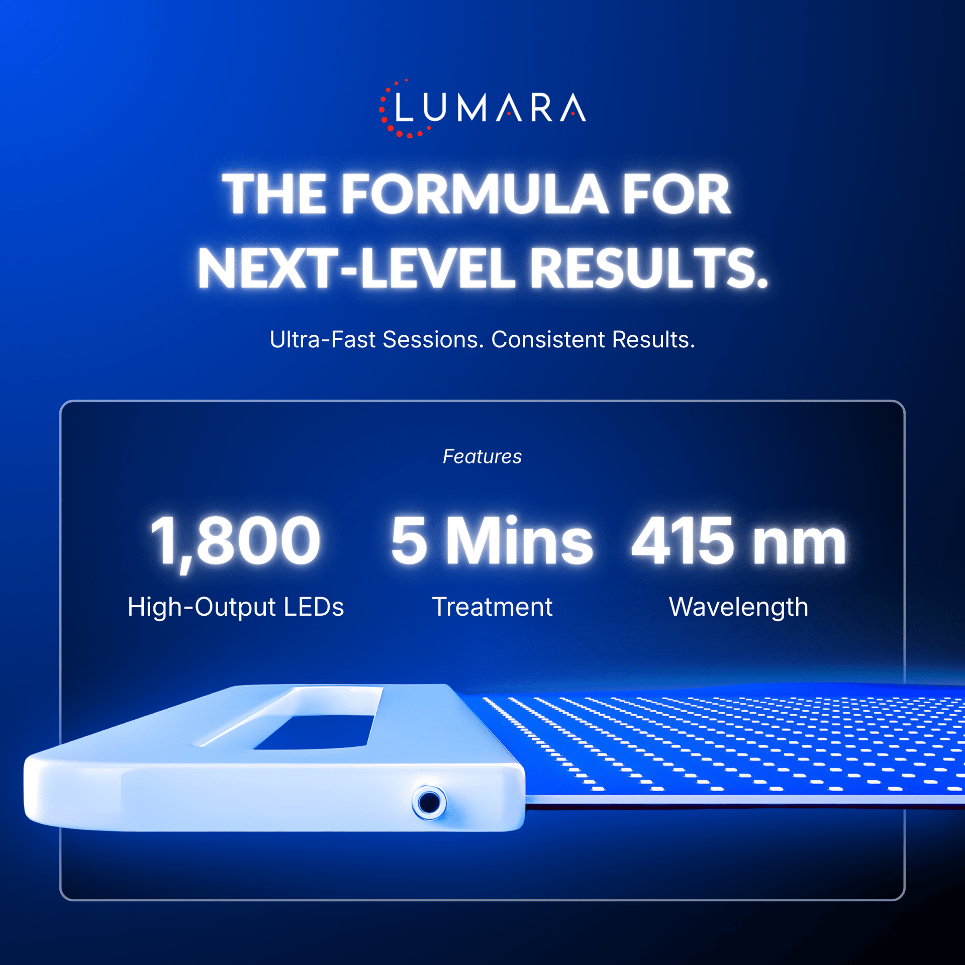 Lumara | Illuminate Blue | Red Light Panel