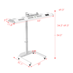 Dimensions of the Renew Panorama Panel and stand