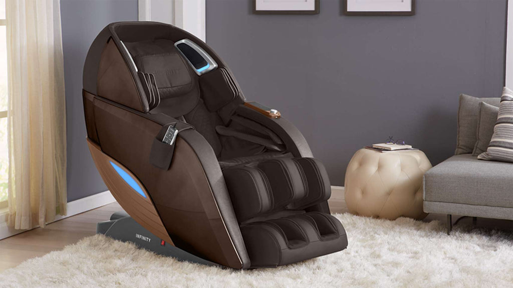 Infinity Dynasty 4D in Brown in a living room