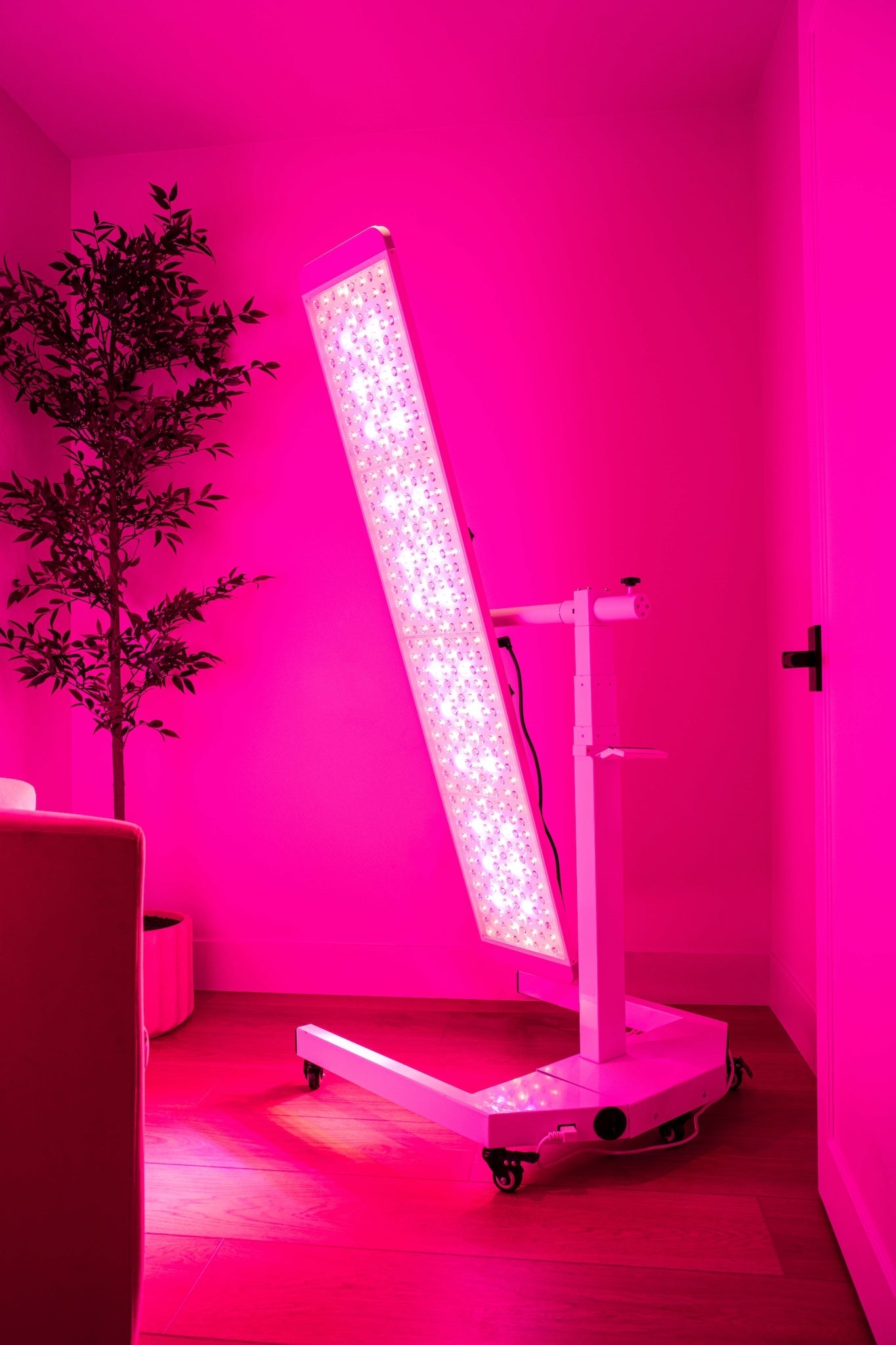 Renew Red Light Panorama Panel illuminated in a home interior