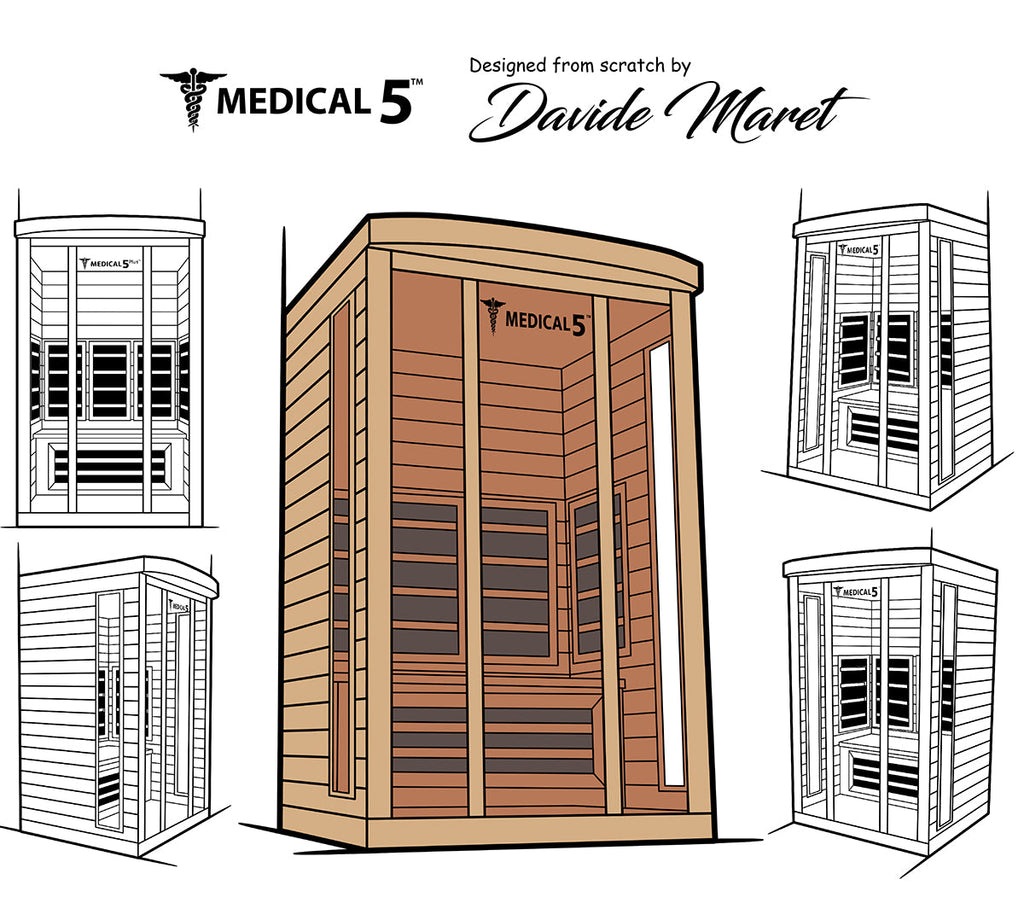 Modern Reform | Medical 5™ | 3-Person Infrared Sauna product image