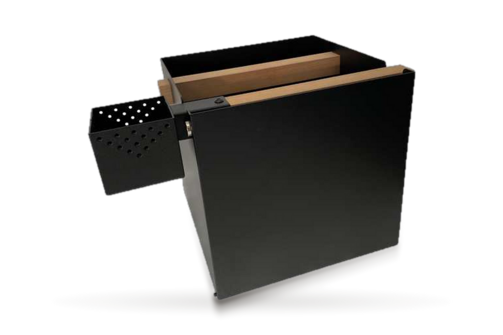EOS Lux sauna accessory kit in black with thermo aspen