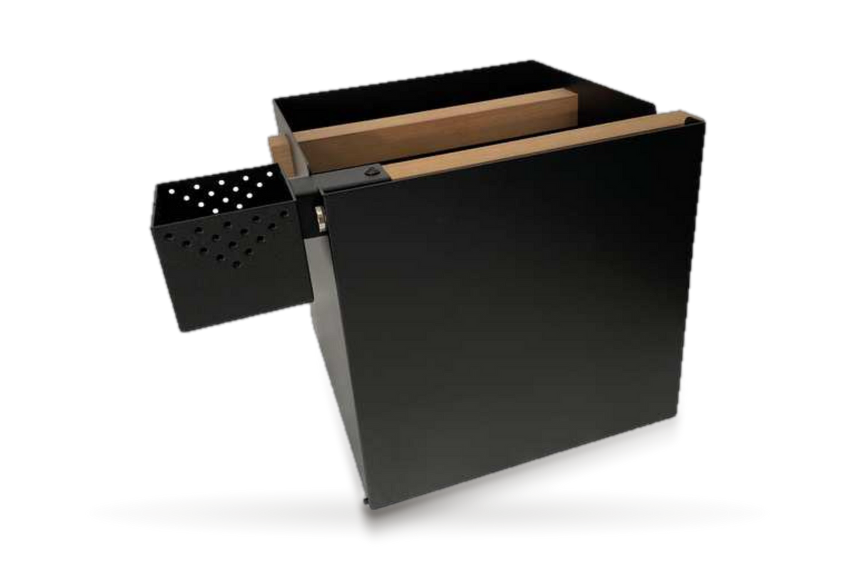 EOS Lux sauna accessory kit in black with thermo aspen