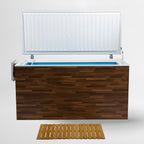 Fire Cold Plunge All-In-One - Walnut Hardwood Open View