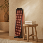 Renew Red Light Large panel glowing in a home studio recovery corner