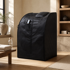 Thera360 Plus portable sauna in a calm home wellness room