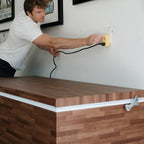 Plunge Zero residential SaunaSkin hard top, indoor setup
