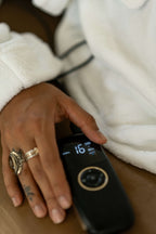 Close view of the Renew Red Light Mask controller
