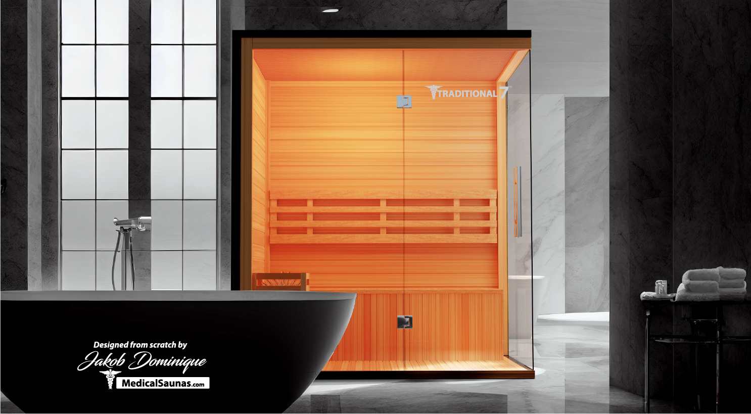 Modern Reform | Traditional 7™ | 3-Person Steam Sauna product image