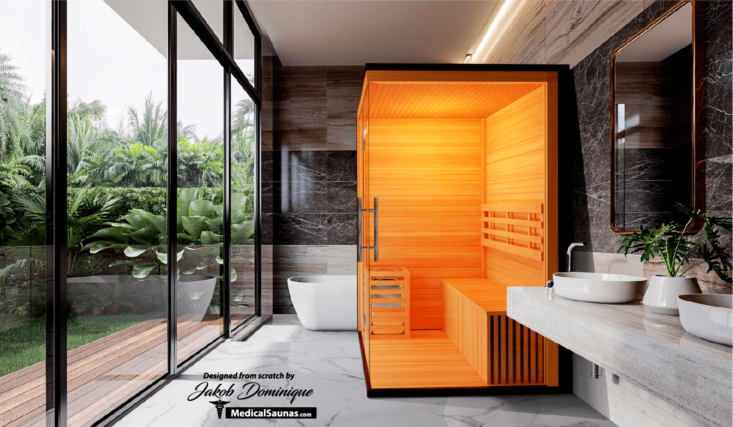 Modern Reform | Traditional 7™ | 3-Person Steam Sauna product image