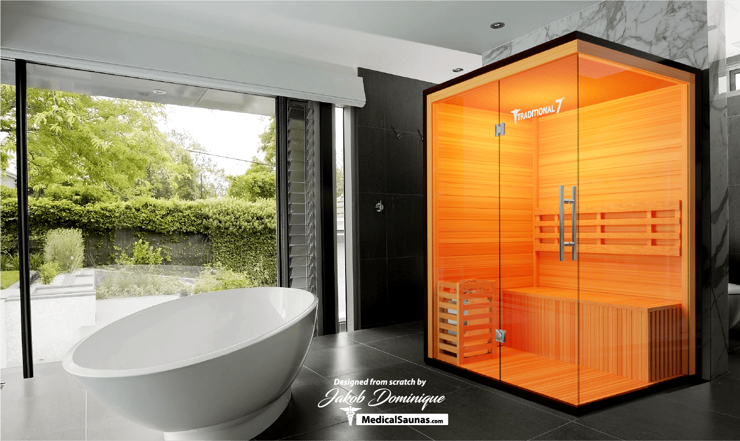 Modern Reform | Traditional 7™ | 3-Person Steam Sauna product image